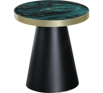 Столик журнальный круглый Maison de Plush Mer verte зеленое море 19T007