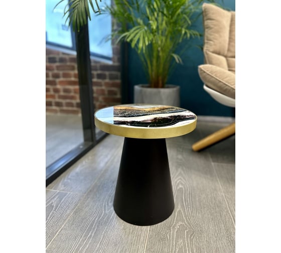 Столик журнальный круглый Maison de Plush Ciel Étoilé звездное небо 19T006B