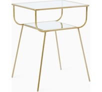 Столик круглый Maison de Plush Verre d'or золотое стекло QS5020A