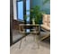 Столик круглый Maison de Plush Verre d'or золотое стекло QS5020A 3