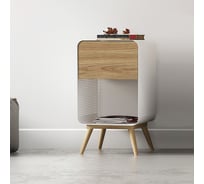 Столик журнальный круглый Maison de Plush Armoire blanche белая тумба QS5019A