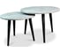 Стол журнальный Desk Question лофт DQ Malit Marbele Creek 600x450, 500x400 10175 1