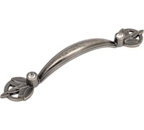 Ручка-скоба Kerron с кристаллами, 96 мм, черненый старинный цинк CRL32-96 BAZ