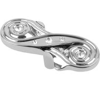 Ручка-кнопка Kerron с кристаллами, хром CRL13