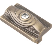 Ручка-кнопка Kerron с кристаллами, 32 мм, бронза CRL15 BA