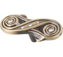 Ручка-кнопка Kerron с кристаллами, бронза CRL13 BA