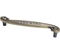 Ручка-скоба Kerron с кристаллами, 96 мм, бронза CRL14-96 BA