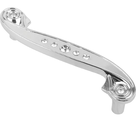 Ручка-скоба с кристаллами KERRON 96 мм, Д116 Ш20 В24, хром CRL14-96 1