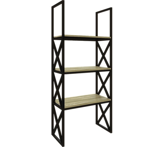 Стеллаж Desk Question лофт DQ Form Fir Black (ШхГхВ 600х300х1400) 10022