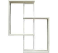 Полка Desk Question лофт DQ Damales, м/к белый, ЛДСП Дуб белый (ШхГхВ 700х186х892) 10219