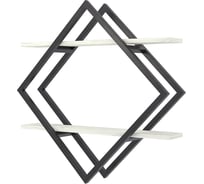 Полка Desk Question лофт DQ №10 Rum (бол.) цвет дуб белый (ШхГхВ 707х150х707) 10261