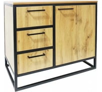 Тумба Desk Question 80 лофт DQ серия Brown, дуб табачный 10043