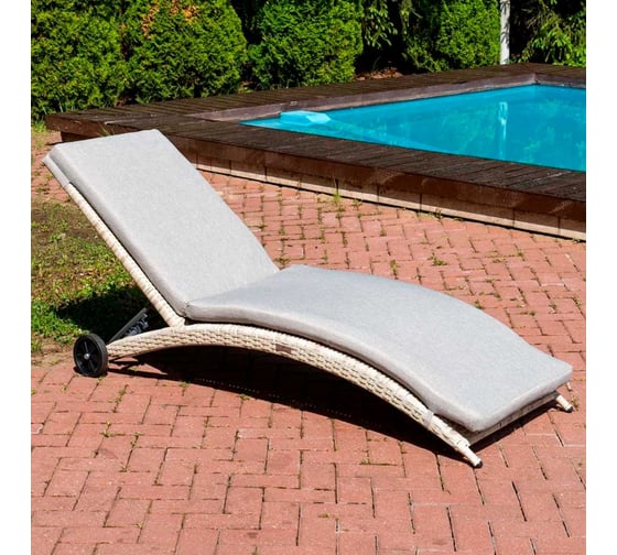 Шезлонг ROYAL FAMILY AGATA бежевый, с матрасом 888-26-21-21