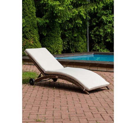 Шезлонг ROYAL FAMILY AGATA коричневый, с матрасом 888-26-61-21