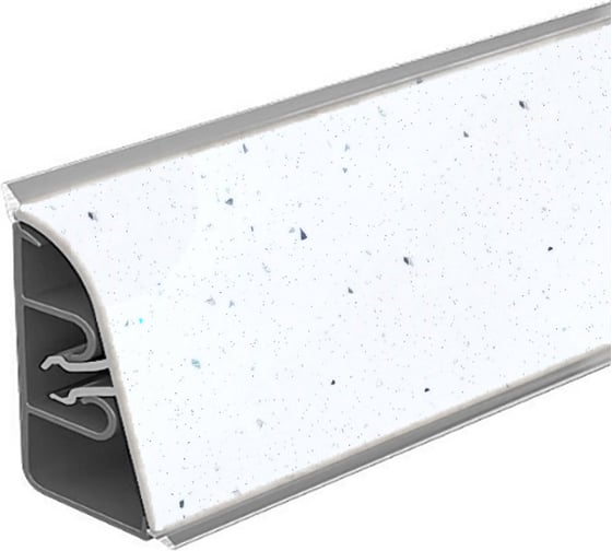 Плинтус для столешницы Thermoplast 850-1303 АР850 белая искра, 37х24x4200, ф-ра1110/011 12 850V.1303F4200.00.00