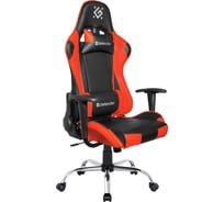 Игровое кресло DEFENDER Azgard черный/красный, полиуретан, 60 мм 64358