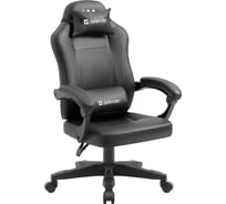 Игровое кресло DEFENDER Master черный, полиуретан, 50 мм 64472