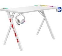 Игровой стол DEFENDER Foton RGB, подвес кружки+гарнитуры, белый 64308