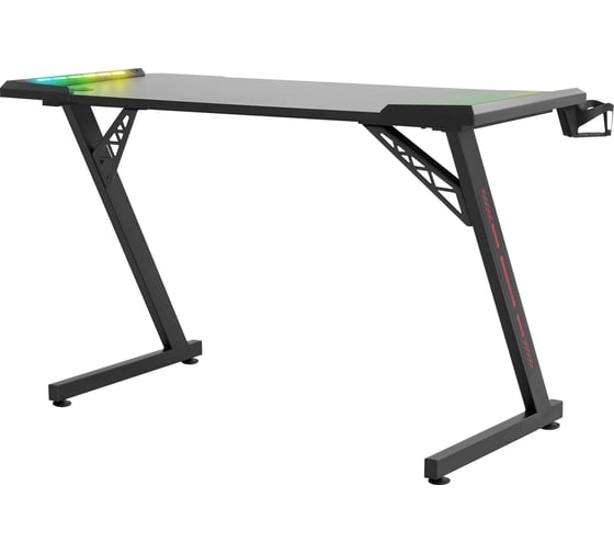 Игровой стол DEFENDER Jupiter RGB, подвес кружки+гарнитуры, черный 64309