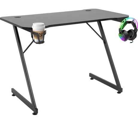 Игровой стол DEFENDER Black Scorpion подвес кружки+гарнитуры, черный 64236