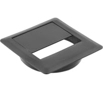 Заглушка кабель-канала GTV 80x80 пластик, черная PM-PLKW80-20