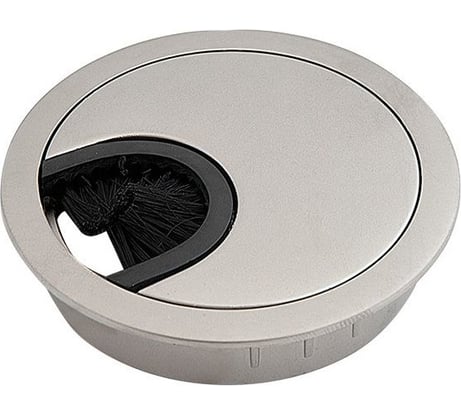 Заглушка кабель-канала GTV металлическая D-60 мм алюминий PM-LBFI60-05