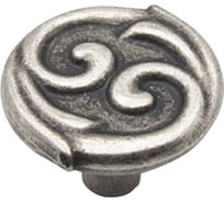Ручка-кнопка MF H61, старое серебро 10775v