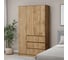 Шкаф Letta 3 в 1 Пакс с 3 ящиками дуб вотан 1050x1800x454 L3740 2