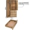 Шкаф Letta 3 в 1 Пакс с 3 ящиками дуб вотан 1050x1800x454 L3740 9