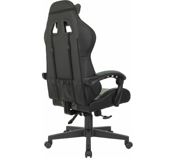 Кресло компьютерное BRABIX Striker Gm-121, синхромеханизм, 2 подушки, экокожа/велюр, черное/серое 532961