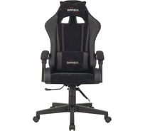 Кресло компьютерное BRABIX Striker Gm-121, синхромеханизм, 2 подушки, экокожа/велюр, черное, 532962