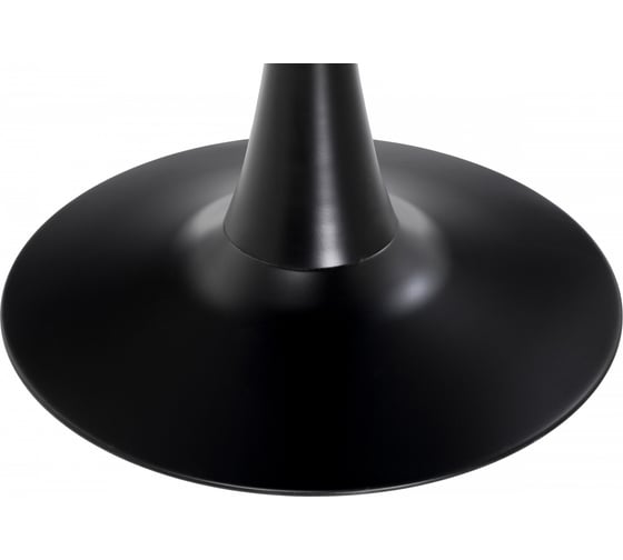 Стол стеклянный Woodville Tulip 90x74, black glass 15770