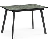 Стол стеклянный Woodville Агни 110 королевский мрамор / черный матовый 453136