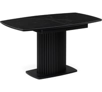 Керамический стол Woodville Фестер 140(180)х80x76, черный мрамор / черный 571396