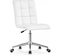 Офисное кресло Woodville Квадро экокожа белая / хром 539654