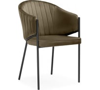 Стул на металлокаркасе Woodville Kortni сappuccino / black 15704