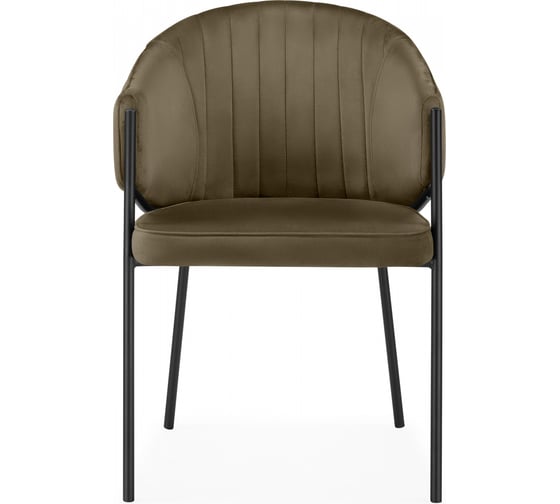 Стул на металлокаркасе Woodville Kortni сappuccino / black 15704