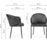 Стул на металлокаркасе Woodville Kortni сappuccino / black 15704 6