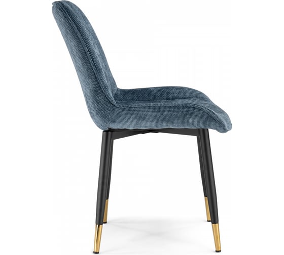 Стул на металлокаркасе Woodville Seda 1 blue / black / gold 15774