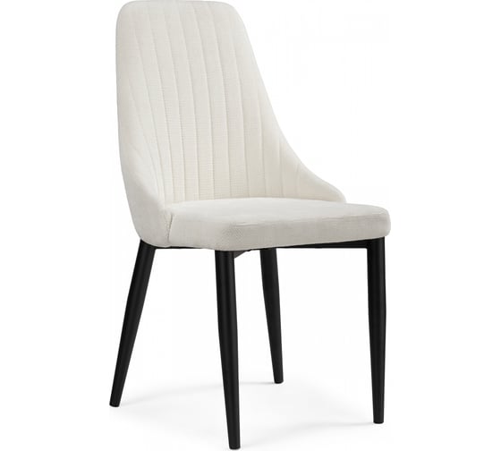 Стул на металлокаркасе Woodville Kora white / black 15755