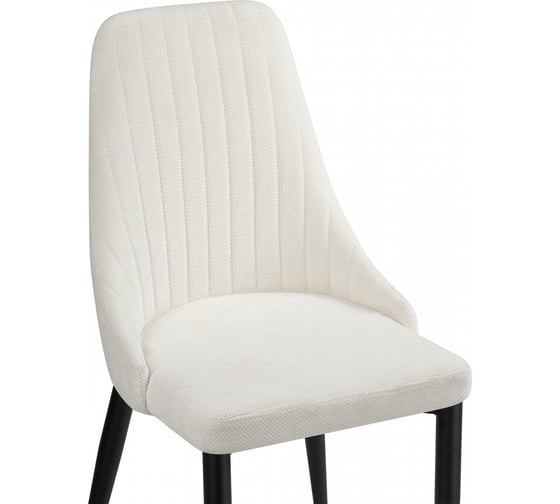 Стул на металлокаркасе Woodville Kora white / black 15755