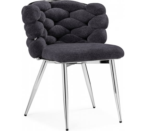 Стул на металлокаркасе Woodville Rendi gray-blue / chrome 15761