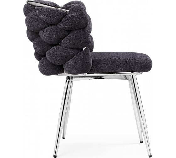 Стул на металлокаркасе Woodville Rendi gray-blue / chrome 15761
