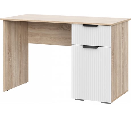 Компьютерный стол Woodville Стокгольм СТП03-1200 120x57x75, дуб сонома / line софт пломбир 579692