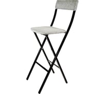 Стул MODULE`S TYLE Эмин барный рогожка серая / черный мат ВИ0113