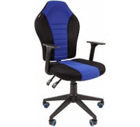 Игровое кресло CHAIRMAN Game 8 черное/синее 00-07027141