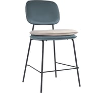 Стул полубарный Bergenson Bjorn Pea, велюр, сине-зеленый/бежевый BB0000624