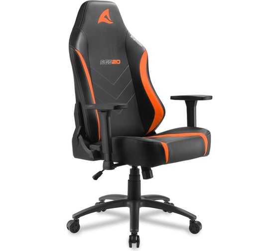 Игровое кресло CHAIRMAN Sharkoon Skiller SGS20 черно-оранжевое SGS20-BK/OG