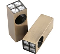 Комплект держателей рейлинга Lemax crystal, античная бронза RAT-20 BA KIT