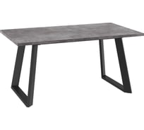 Стол МАМАДОМА Лофт Люкс 160 ДЫМЧАТАЯ КЕРАМИКА, Черный 101921